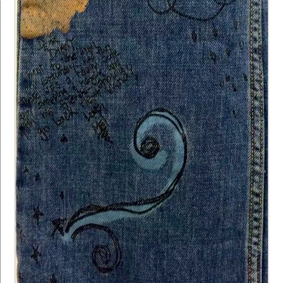 Custom Hand Painted Vintage Wearable Art Jeans Fun - Picture 5 of 8